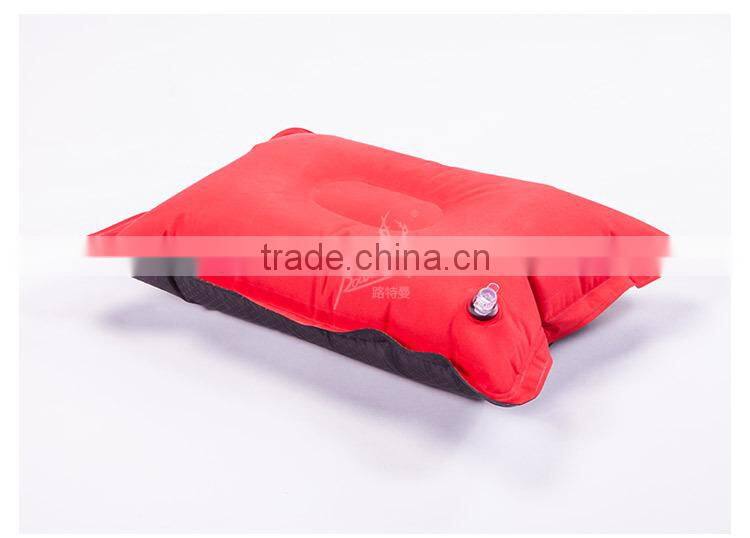 Outdoor Camping Traveling Beach PVC Inflatable Pillow for Mattress Tent Use