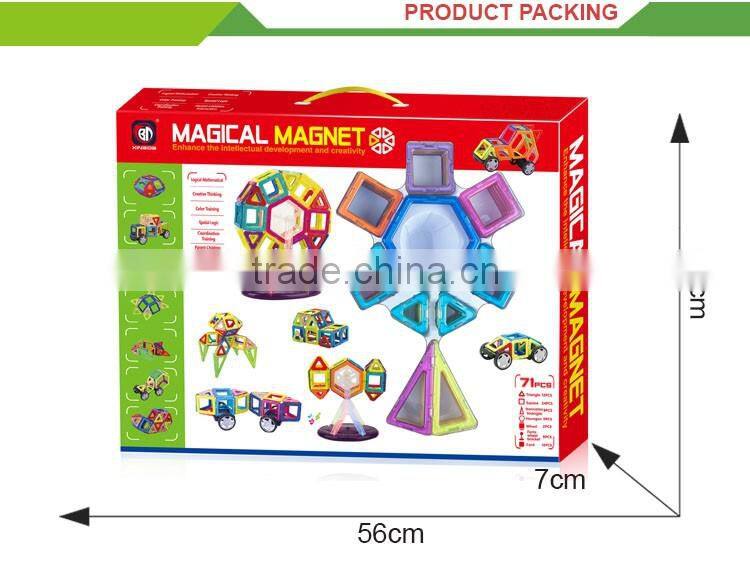 Most popular educational wisdom toys magnetic building blocks toy