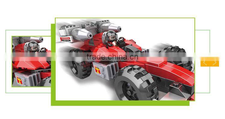 Wholesale educational diy building block toy sport car wheel