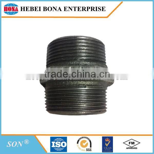 Black BS standard malleable cast iron pipe fittings with superior quality