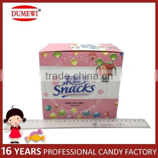 Fruit Juice Strawberry Crispy Soft Chewy Candy