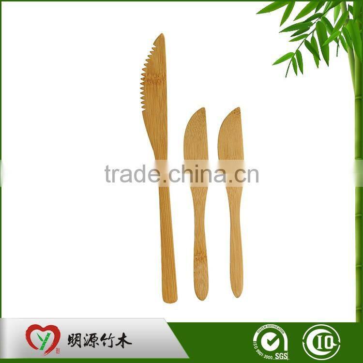 cheap disposable bamboo fruit fork and knife