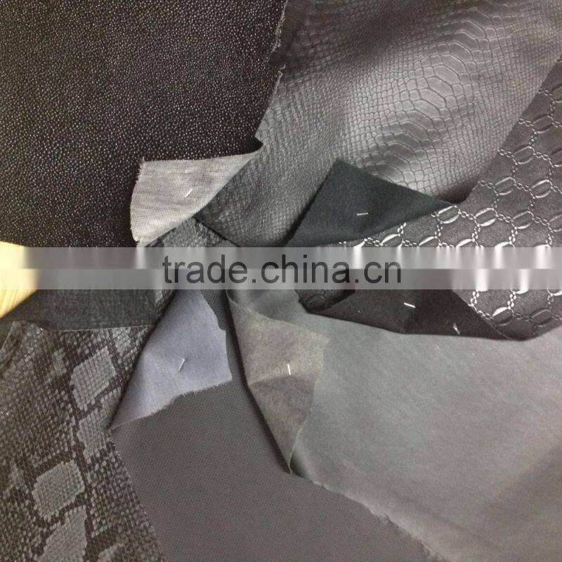 PVC leather Stocklots for bag,furniture, sofa and car seats