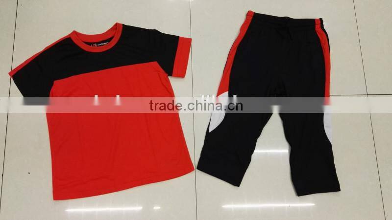 Kid's new design high quality summer sport suits stock clearance