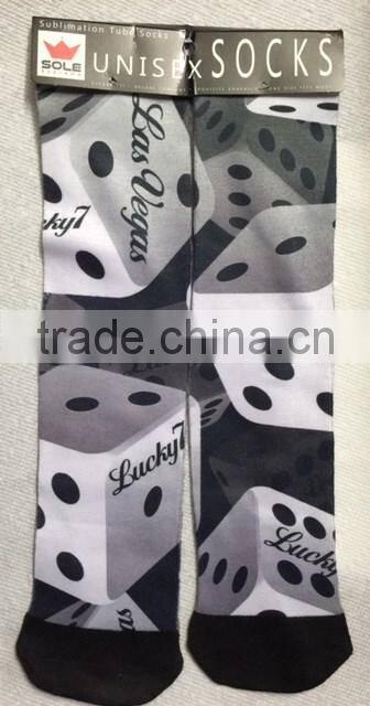 3D 360 print digital printed Sublimation socks