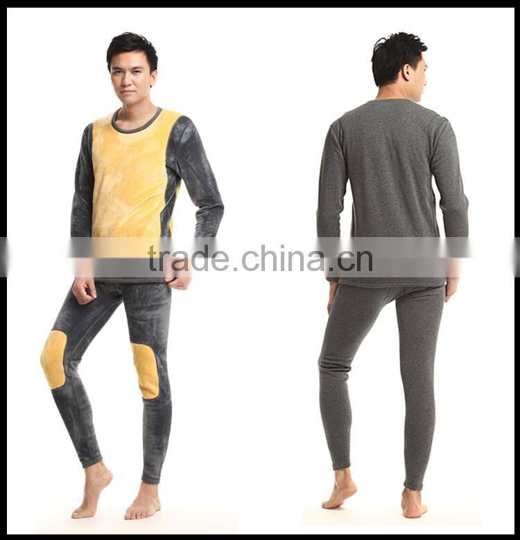 Top Brand High Quality Winter Warm Wool Thermal Underwear Set Men And Ladies Long Johns