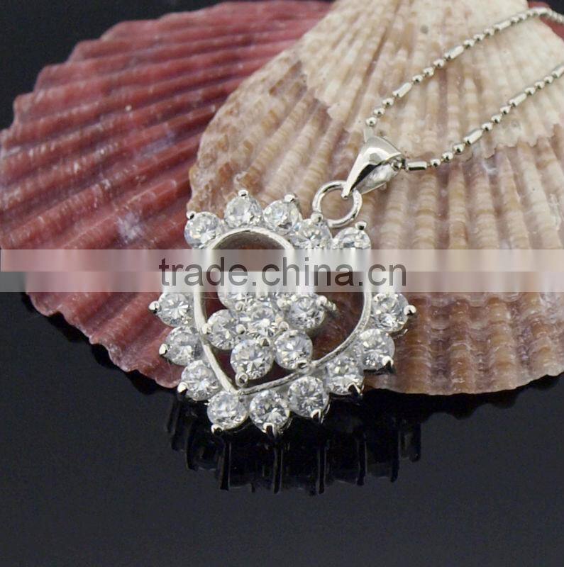 925 sterling silver necklace women's jewelry rhodium plated cross pendant