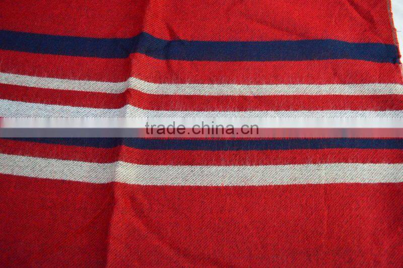 Fashion hot stylish lady stripe dot soft 100%viscose winter scarf