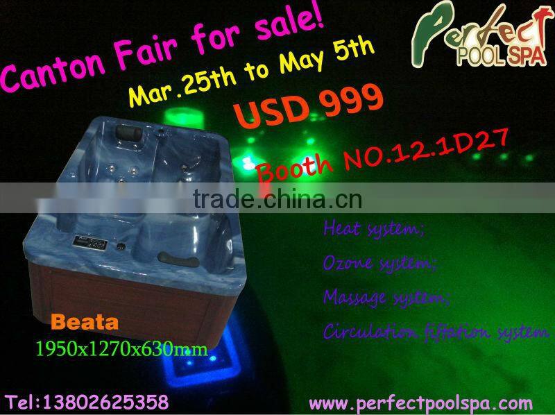 2014 promotional high quality luxury massage bathtub/ outdoor spa/hot tubs