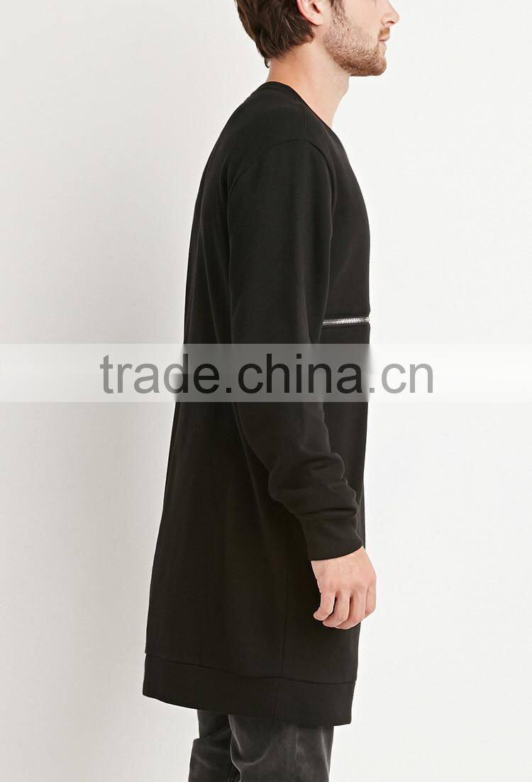 Wholesale make your own crew neck black tall sweatshirts mens sweatshirts