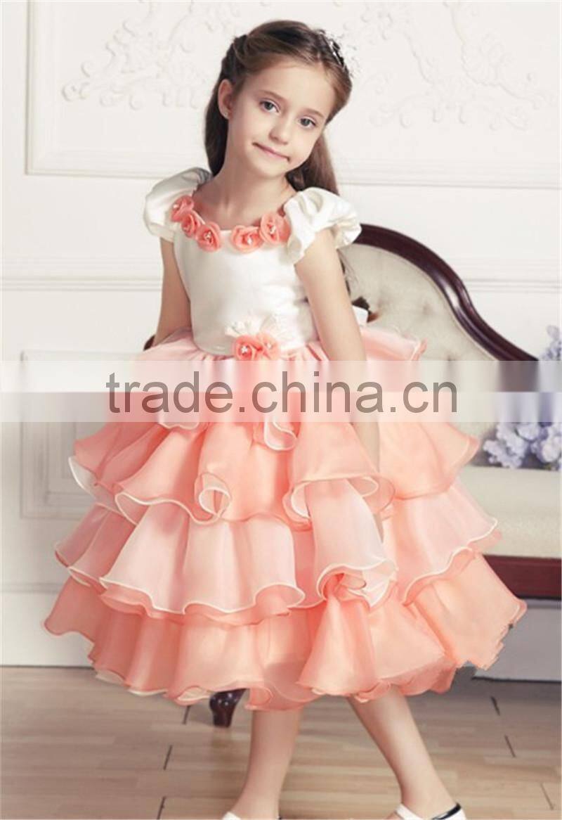 MGOO New Arrival High Quality Girls Flowers Dress Children Party Dress For Girl of 11 Years Old 14