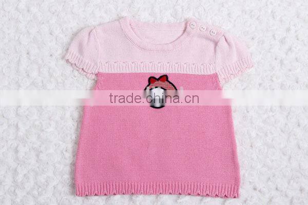 New style baby pink sweater dress
