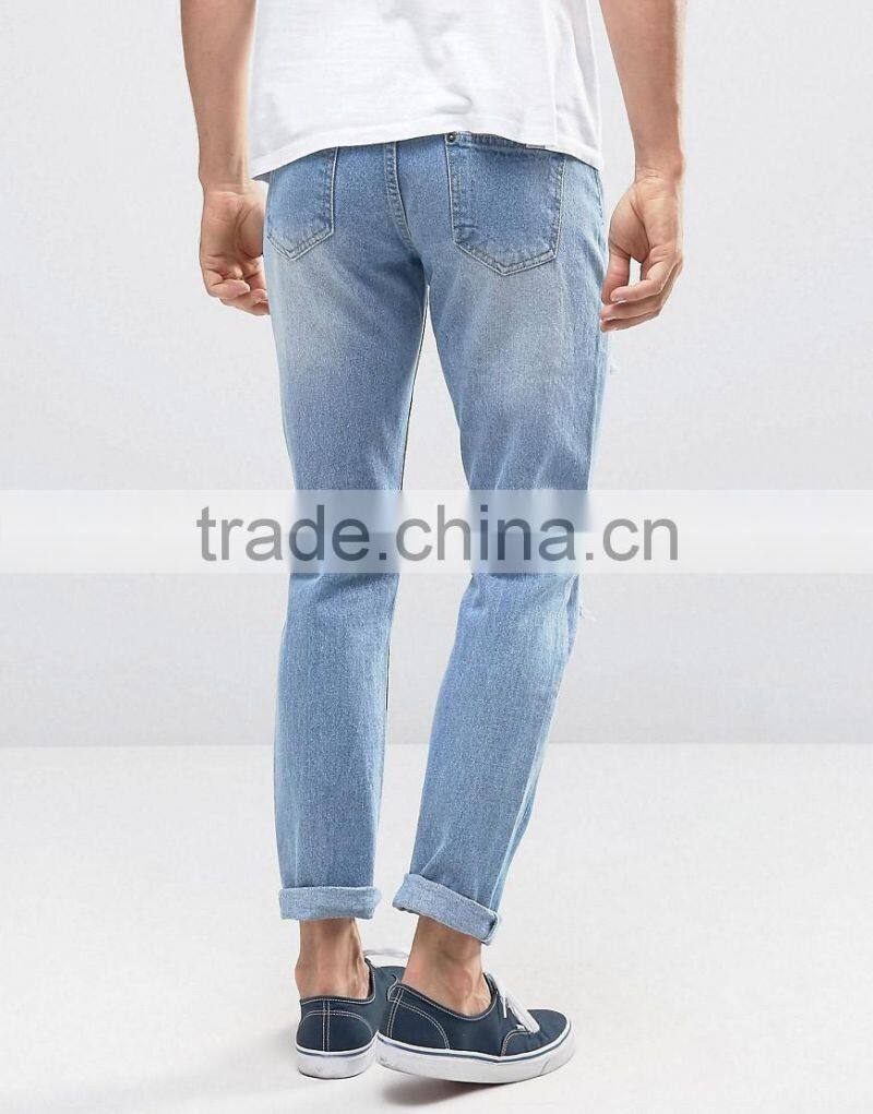 whosale street jeans denim jeans stone wash jeans for men