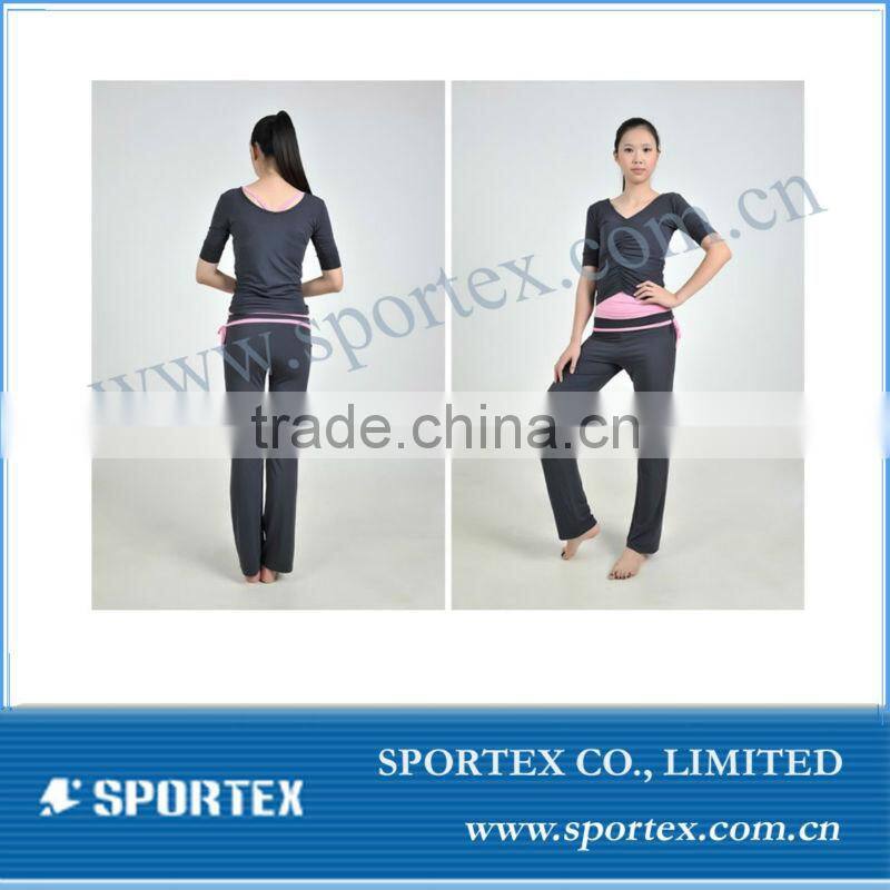 Ladies OEM yoga wear/fashionable design ladies yoga wear/ladies fitness wear