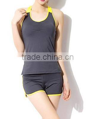 Yellow Summer Women Yoga Coordinates Wear Modal Sport Clothes