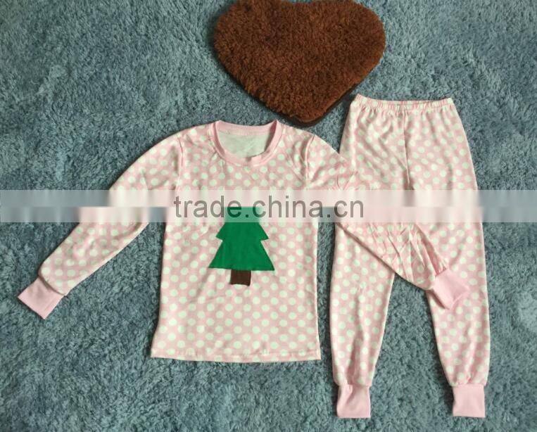 Wholesale christmas pajamas clothing children cotton outfit baby clothes christmas pajamas clothes