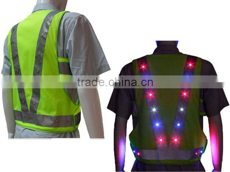 wholesale safety vest/led safety vest/vest reflective safety