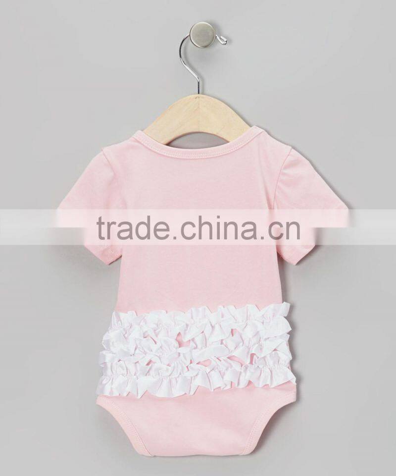 Newest Newborn Girl Rompers With football Ruffle Adorable Romper For Infants Cute Baby Clothes RR90425-16