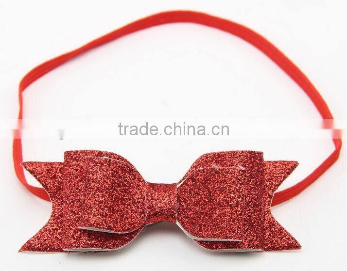 2016 new design shinning bow headband for kids