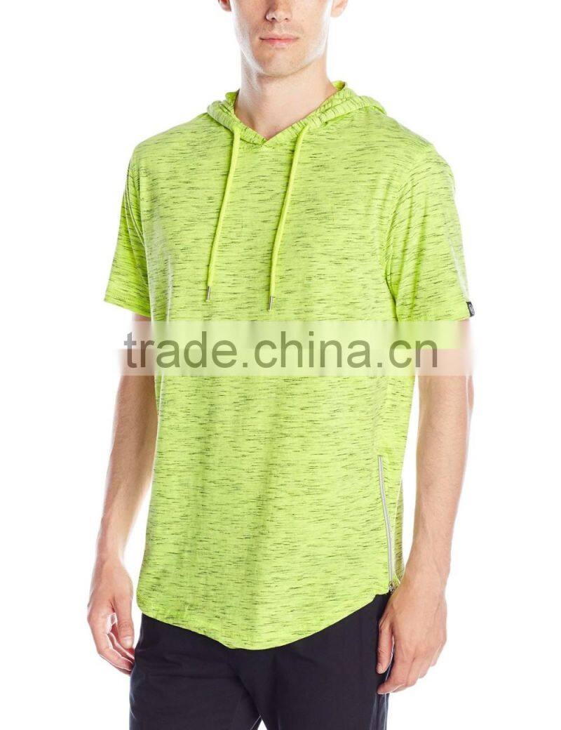 Men's hooded t shirt wth string