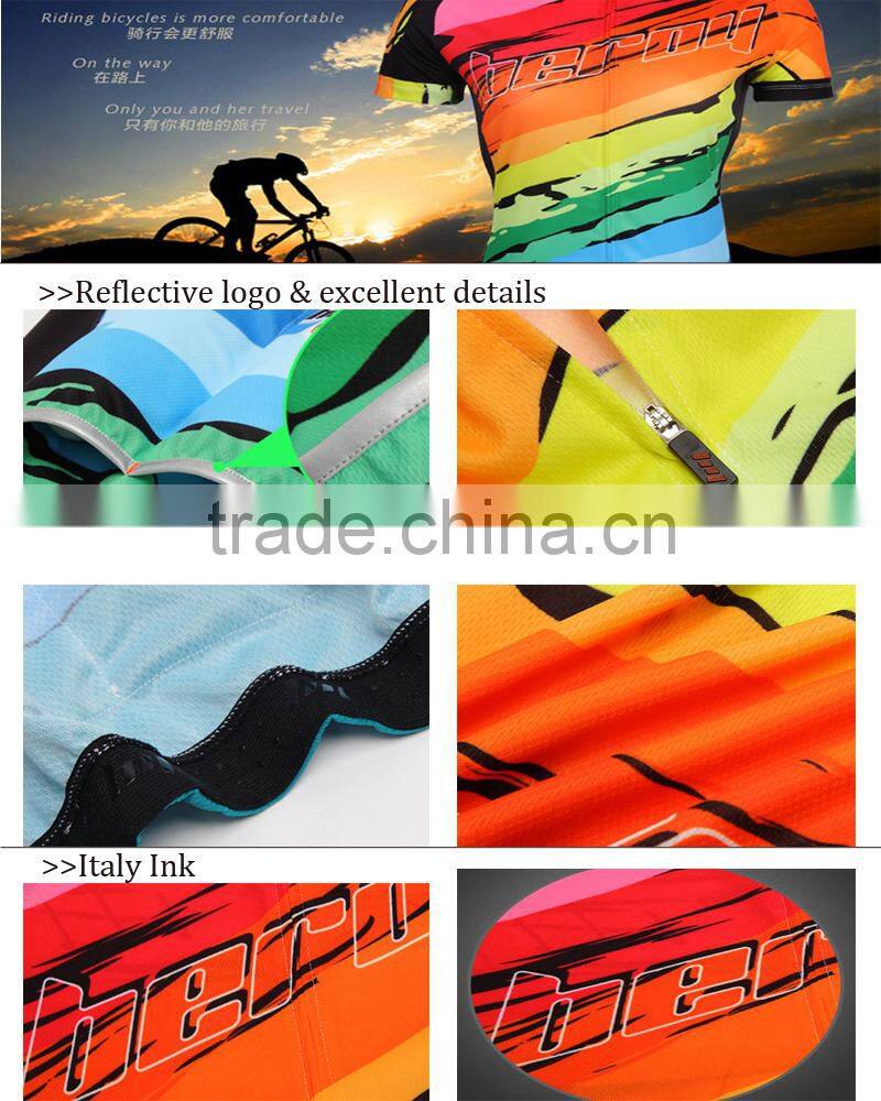 BEROY No Minimum Order Cycling Jersey, Neon Long Sleeve Cycling Apparel