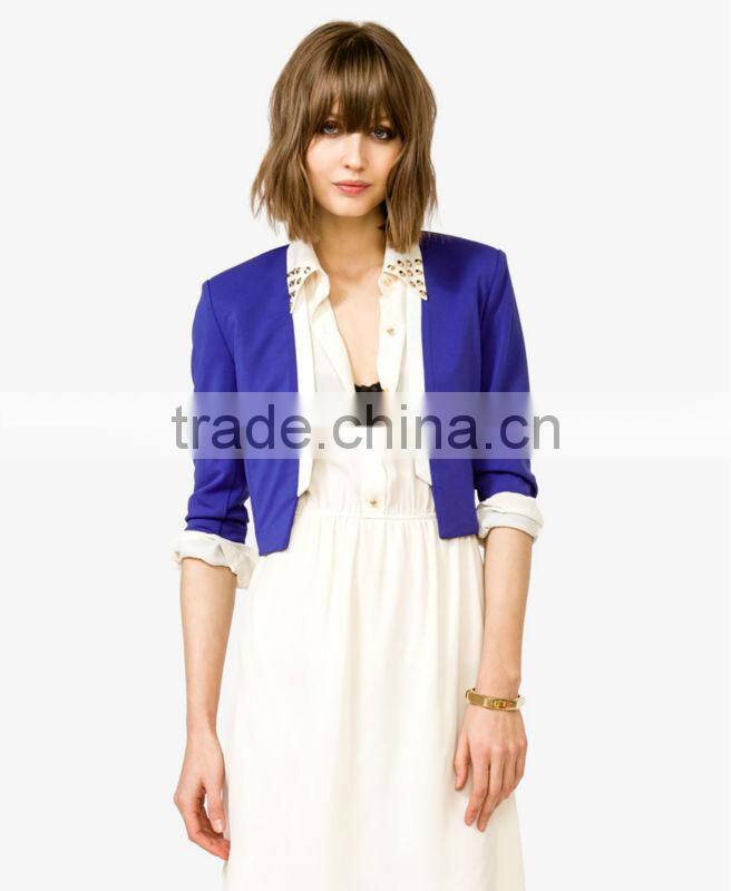 Ladies' Cropped Open Blazer