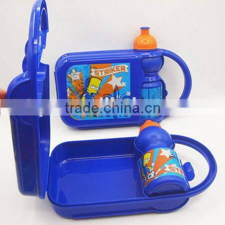 Portable lunch box with sports bottle kits