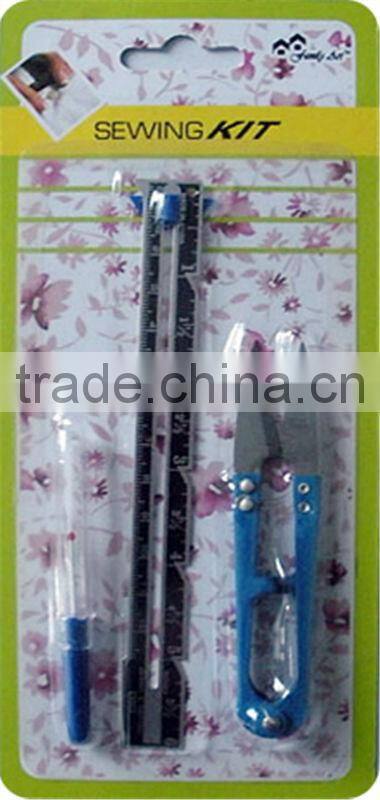 Travel Mini Sewing Kit with Gauge ,scissors and seam ripper manufacturer