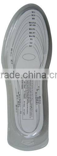 With cutting lines printed anti shock memory foam insole