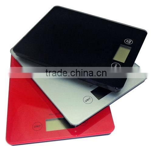 Touch Screen High Precision 5kg/1g Food Digital Kitchen Scale/Timing tray coffee balance