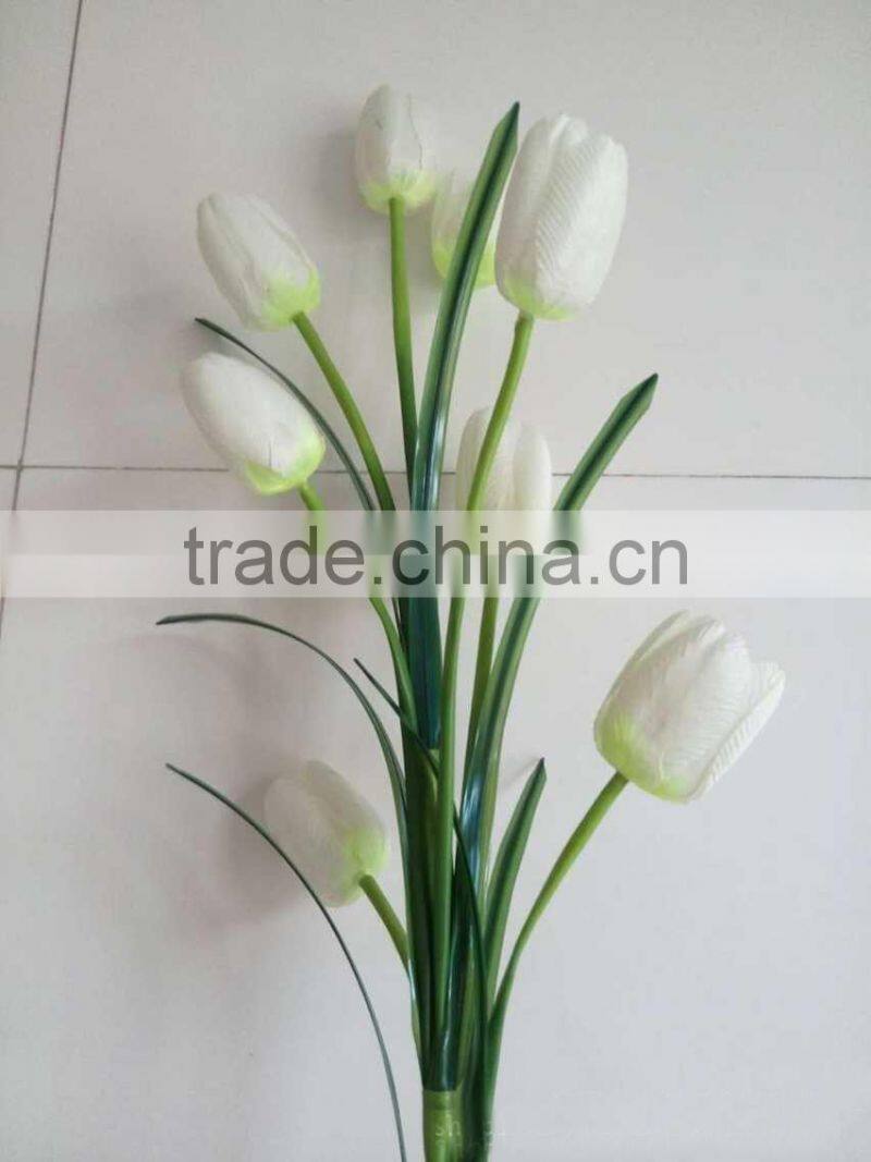 8 in one lovely decorative artificial tulip silk flower