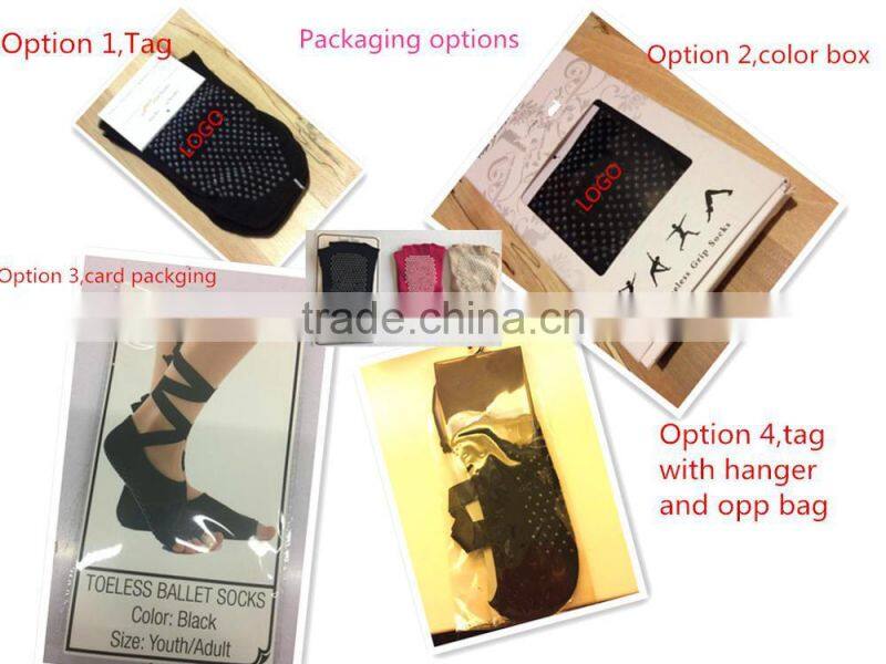 OEM Extra long Knee High Yoga Socks/Anti-slip Women Ballet Socks/Yoga Pilates Socks--AMY704