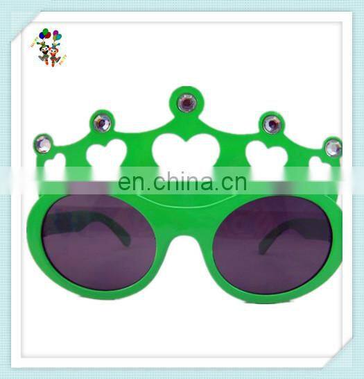 Heart Queen Crown Shaped Cheap Plastic Funny Party Glasses HPC-0687