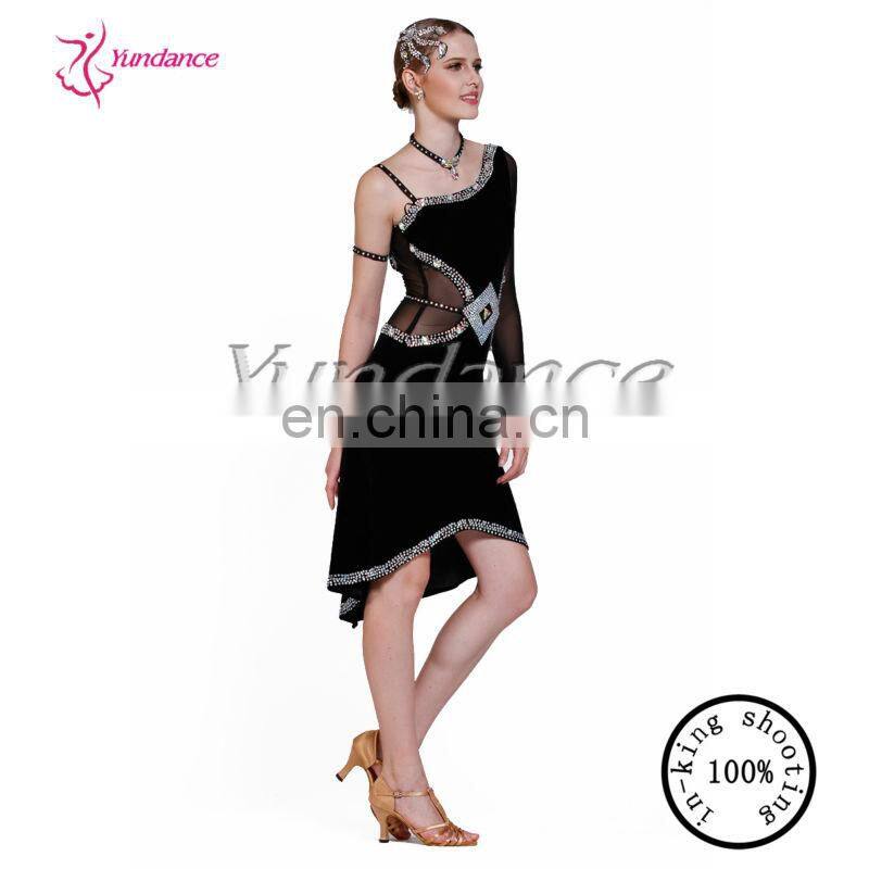 L-13119 China Sexy Black ballroom dress