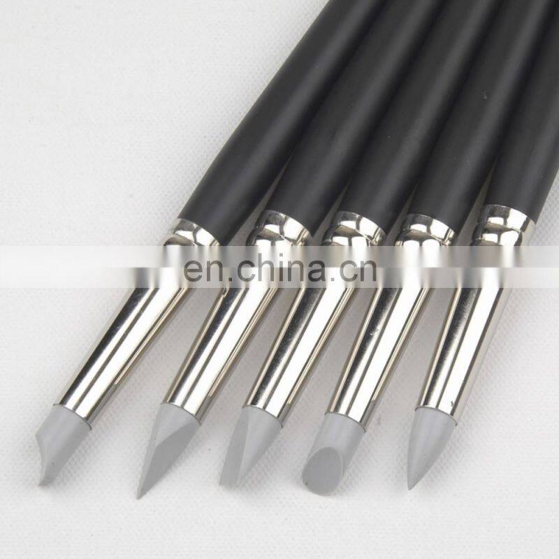 Set of 5 Assorted Shapes #10 Grey Silicon Colour Shaper Painting Tool