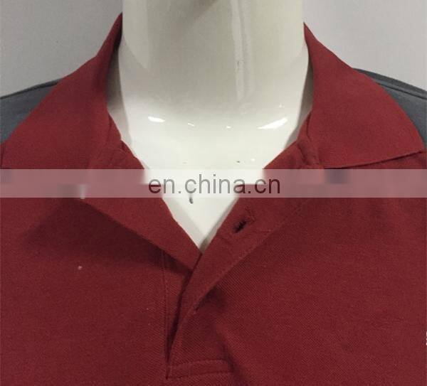 2016 Men's red polo t-shirt with long sleeve
