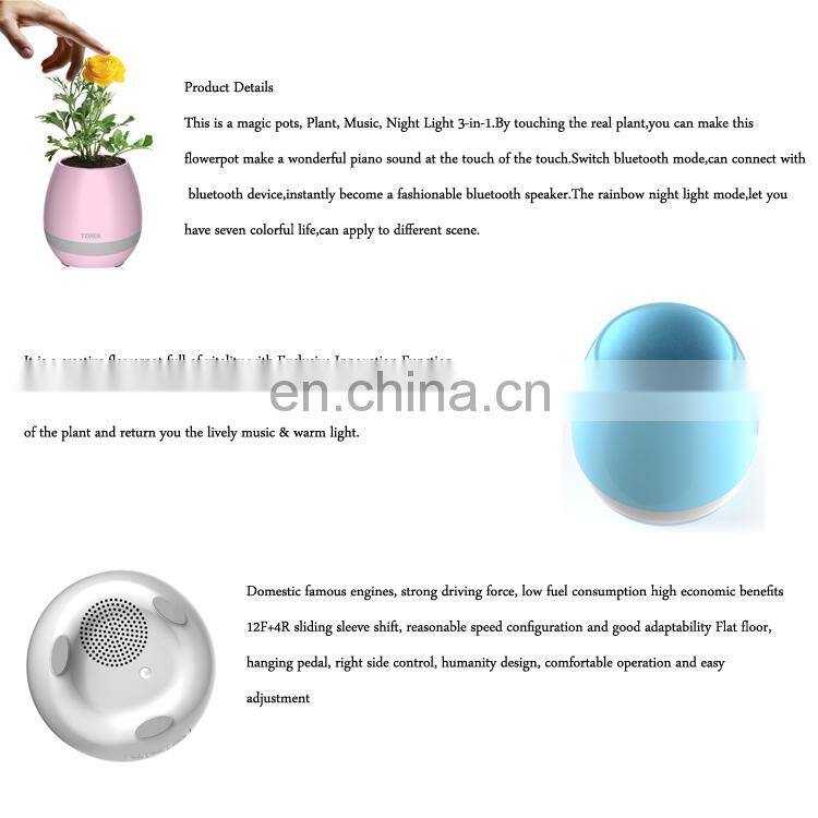 Office decompression toy bluetooth music pots manufacturer custom smart music flowerpot