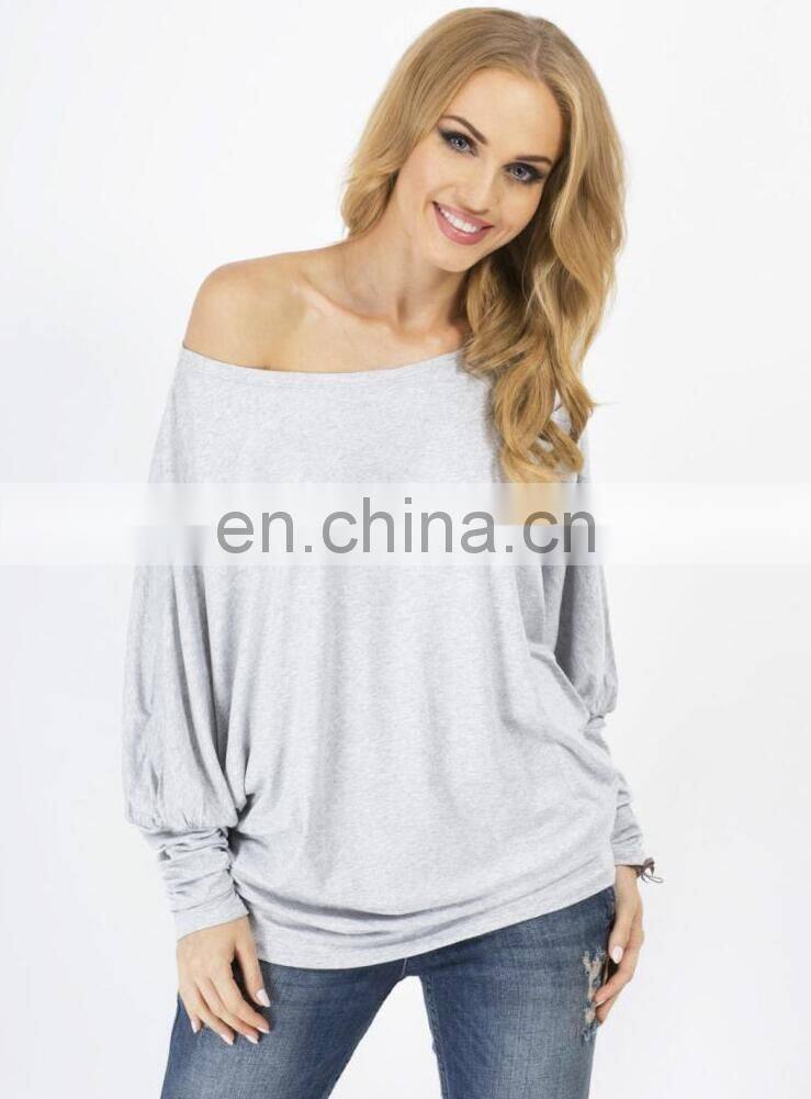 plus size women's clothing cotton long sleeve t-shirt collar and amazing t shirt