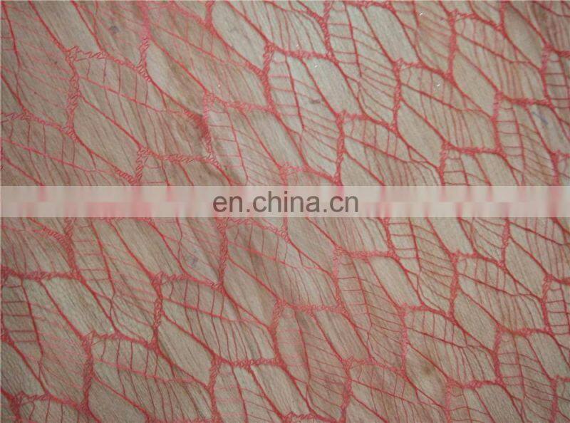 best selling polyester maple leaf mesh fabric for flower package flower wrapping tulle