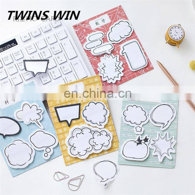 Colombia Most popular school stationery supplies promotion top quality shapes kraft paper colorful sticky notes book in stock