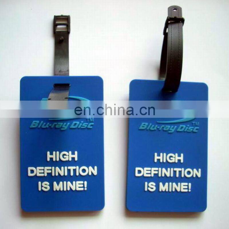 The ellipse soft pvc luggage tag/plastic luggage tag