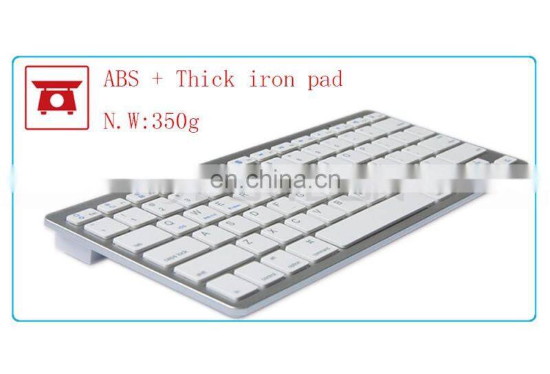 Universal ultra thin wireless external bluetooth keyboard for windows for ios for android for laptop tablet pc
