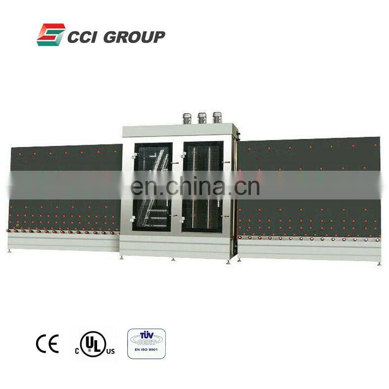 VGM2500 Trade Assurance Vertical Automatic Insulating Glass Making Washing And Drying Machine