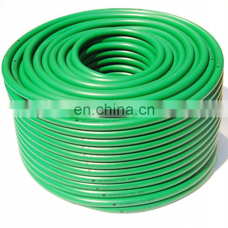 2 Mpa W.P. High Pressure PVC Propane Gas Green LPG Hose, Green Gas Hose, High Pressure LPG Hose
