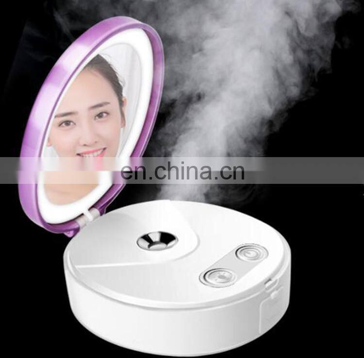 High Quality 5 in 1 Rechargeable Fashionable Handy Mist Sprayer Moisturizer Nano Ionic Facial Steamer