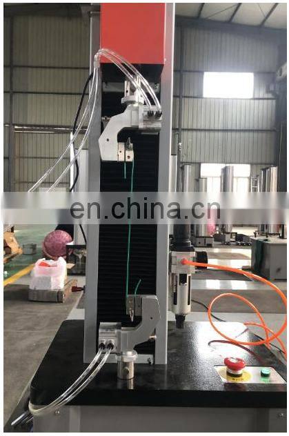 Pneumatic clamps for plastic and rubber tensile test