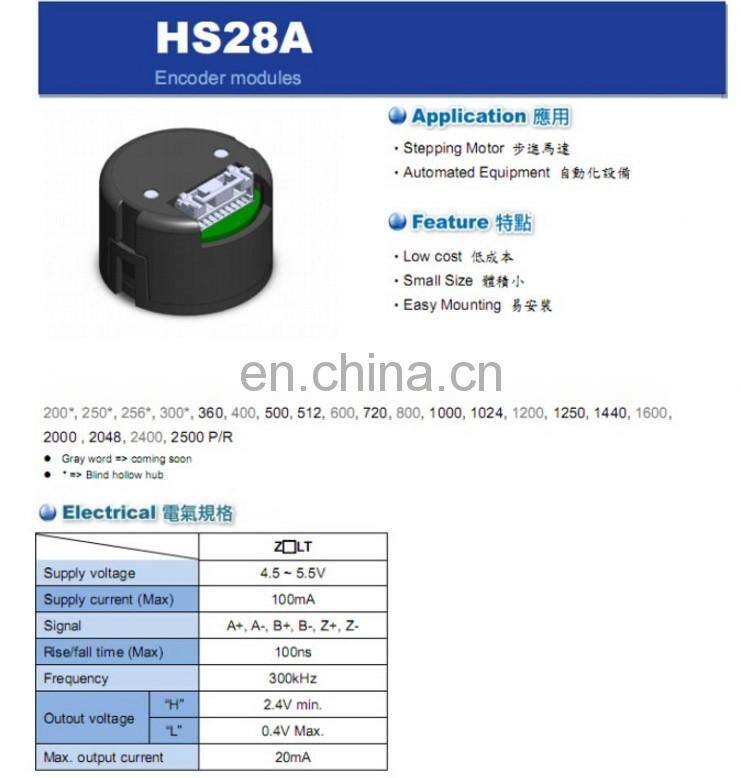 57mm 24v brushless dc gear motor 8Nm 100rpm, with option encoder HS28A