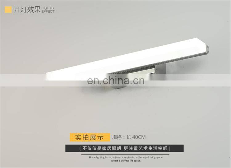 Hot sale modern minimalist LED mirror vanity light for bathroom hotel