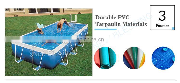 Customized size giant metal frame support stand land stents swimming pool