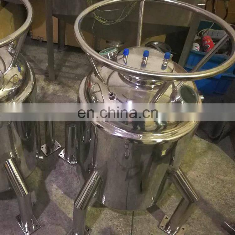 50lb stainless steel solvent tank - ss304 25lb 30lb jacketed tank for solvent recovery with legs